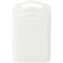 Gifi Planche à découper polypropylène blanc x3