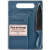 Discount Gifi Planche à découper X 3 et couteau du chef inox