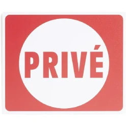 Gifi Colle Et Adhésif^Plaque signalétique "Privé" - 24x20 cm