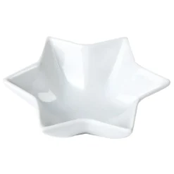 Best Gifi Plat apéritif porcelaine blanc 10x10xH.3,5 cm