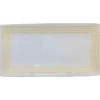 Best Gifi Plat à cake blanc contour grains de riz jaunes