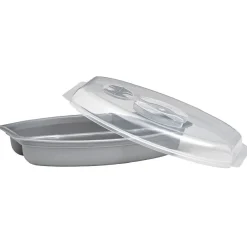 Discount Gifi Plat de cuisson 2 compartiments spécial micro-ondes