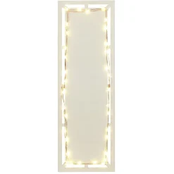 New Gifi Plat de présentation à LED 30x12cm bois beige