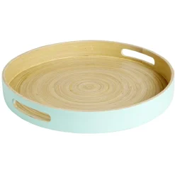 Sale Gifi Plateau bambou contour coloré 35x35xH5cm