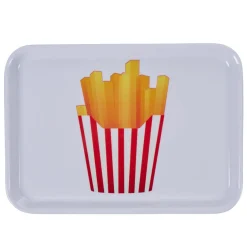 Sale Gifi Plateau blanc rectangulaire style fast food cornet de frites