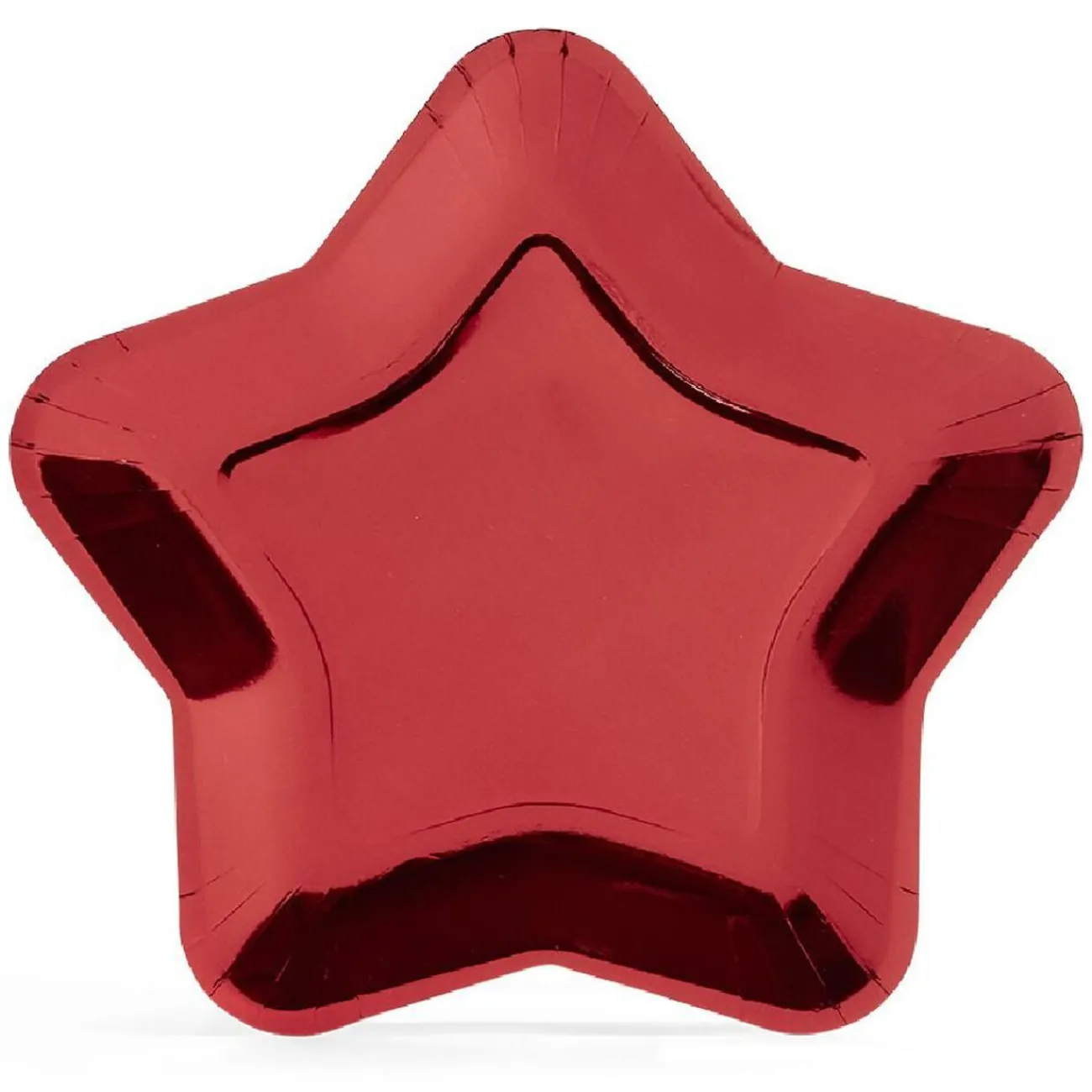 Best Gifi Plateau carton étoile rouge Ø24,5cm x6
