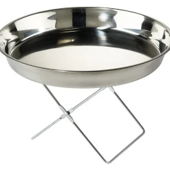 Sale Gifi Plateau crustacés avec support argenté et couteau