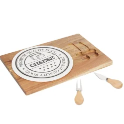 Sale Gifi Plateau à fromage avec 2 couteaux intégrés