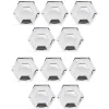 Sale Gifi Plateau hexagonal carton argenté métallisé Ø26cm x10