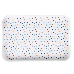 Best Gifi Plateau mélamine motif pois multicolores