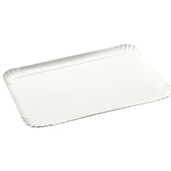 Sale Gifi Plateau rectangulaire blanc en carton x3