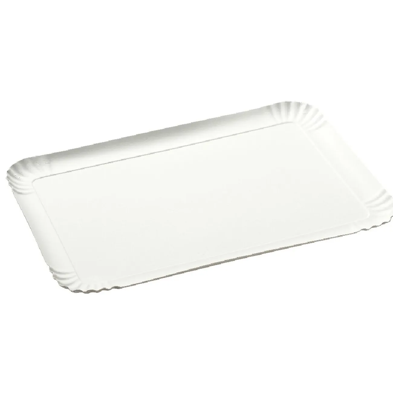 Sale Gifi Plateau rectangulaire blanc en carton x3