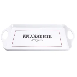 Best Gifi Plateau rectangulaire brasserie restaurant blanc 34x50,5cm