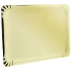 Best Gifi Plateau rectangulaire en carton doré x5