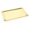 Sale Gifi Plateau rectangulaire en carton doré x 5