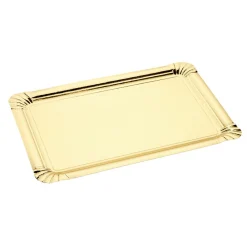 Sale Gifi Plateau rectangulaire en carton doré x 5