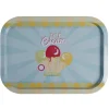 Best Gifi Plateau rectangulaire métal décor glace multicolore