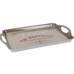 Outlet Gifi Plateau rectangulaire Paris le bistrot avec poignées