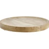 Best Gifi Plateau rond bois marron Ø22cm