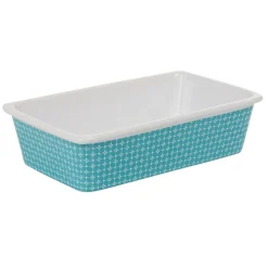 Discount Gifi Plat à four design bleu turquoise