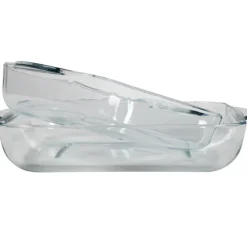 New Gifi Plat à four en verre x2