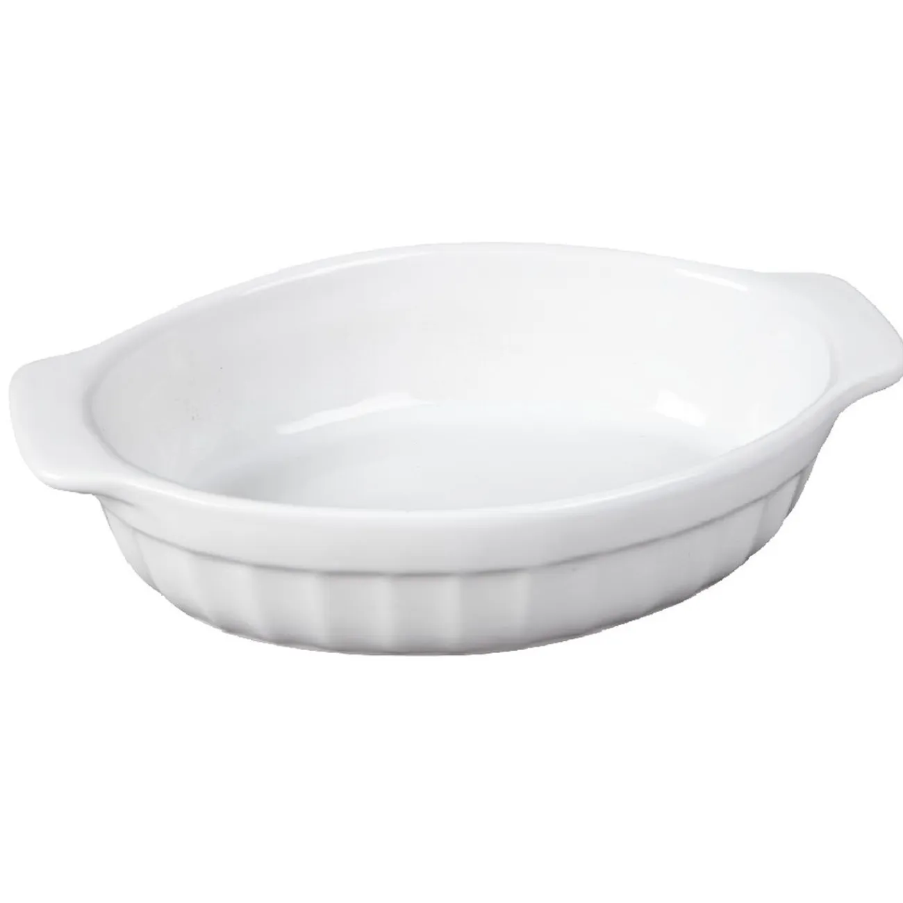 Clearance Gifi Plat à four ovale blanc
