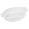Sale Gifi Plat à four ovale céramique blanc