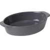 Outlet Gifi Plat à four ovale gris