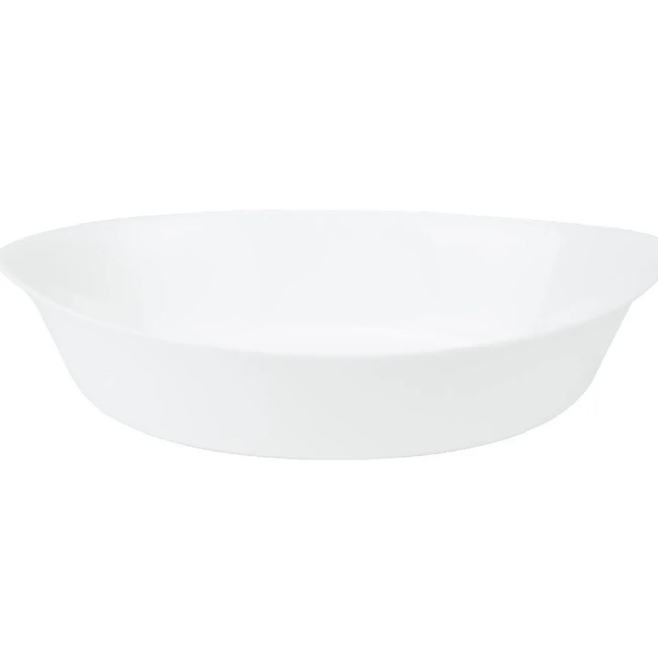 Hot Gifi Plat à four ovale Luminarc verre blanc 32 cm