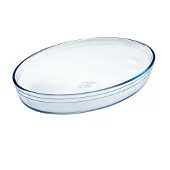 Clearance Gifi Plat à four ovale transparent