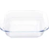 Outlet Gifi Plat à four rectangulaire en verre 19,6x17xH4,6cm