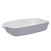Gifi Plat à four rectangulaire gris blanc grand format