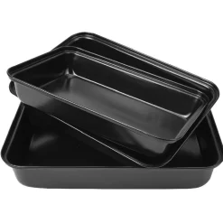 Gifi Plat à four rectangulaire noir x3