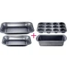 Gifi Plat gris carbone en métal x4