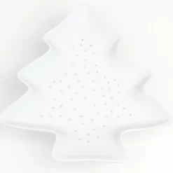 Best Gifi Plat porcelaine sapin