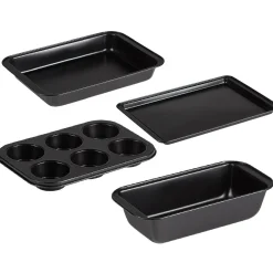 Hot Gifi Plat à pâtisserie acier noir x4
