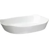 Discount Gifi Plat rectangulaire en opale couleur blanc 30x22cm