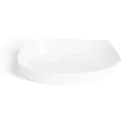 Outlet Gifi Plat rectangulaire 22x30cm Luminarc contour relief blanc