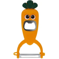Discount Gifi Éplucheur décapsuleur forme carotte orange L13,5cm