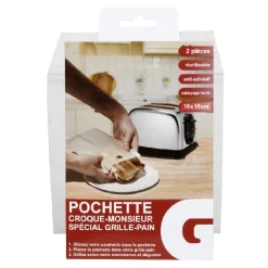 Clearance Gifi Pochette croque monsieur spécial grille pain x2