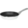 New Gifi Poêle anti adhérente acier émaillé noir et blanc Ø24cm