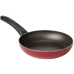 Hot Gifi Poêle antiadhérente aluminium noir et rouge Ø20cm