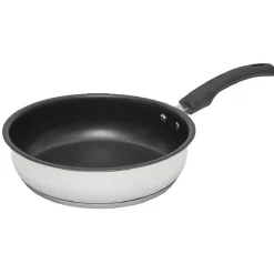 Sale Gifi Poêle anti adhésive inox poignée bakélite noire