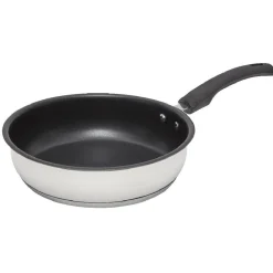 New Gifi Poêle inox avec poignée bakélite ø 24 cm