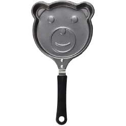 Sale Gifi Poêle à pancake forme ourson gris et noir L15cm