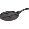 Clearance Gifi Poêle 4 pancakes anti adhérente aluminium noir