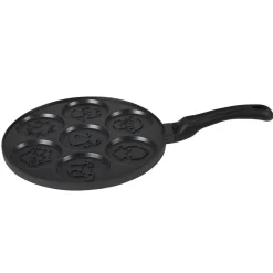 Gifi Poêle à 7 pancakes en fonte motifs animaux 26 cm