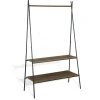 Gifi Rangement|Portant et rangement chaussures 2 niveaux métal et bois
