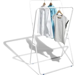 Gifi Rangement|Portant vêtements double blanc