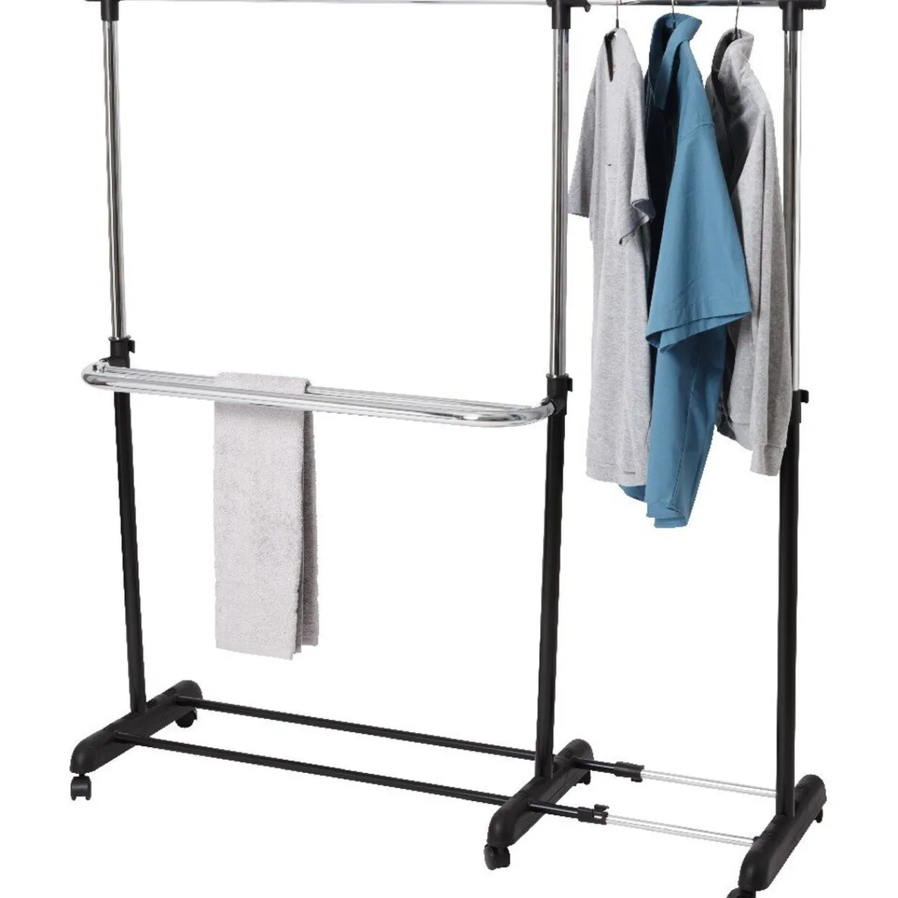 Gifi Rangement|Portant vêtements double longueur